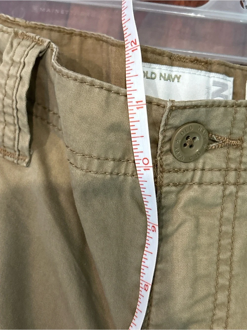 Boy’s Old Navy Cargo Shorts Sz 14 Dark Camel Cotton Longer Length 2009